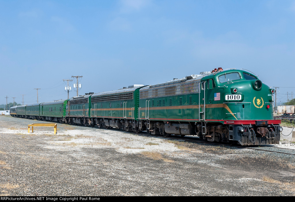 RPCX 1010, 2010, 1020, RailCruise America Excursion Train at KCS Knoche Yard